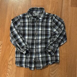 Boys 5T Garanimals Button Up Plaid Shirt